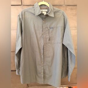 Columbia Grey/green Button-Up Shirt